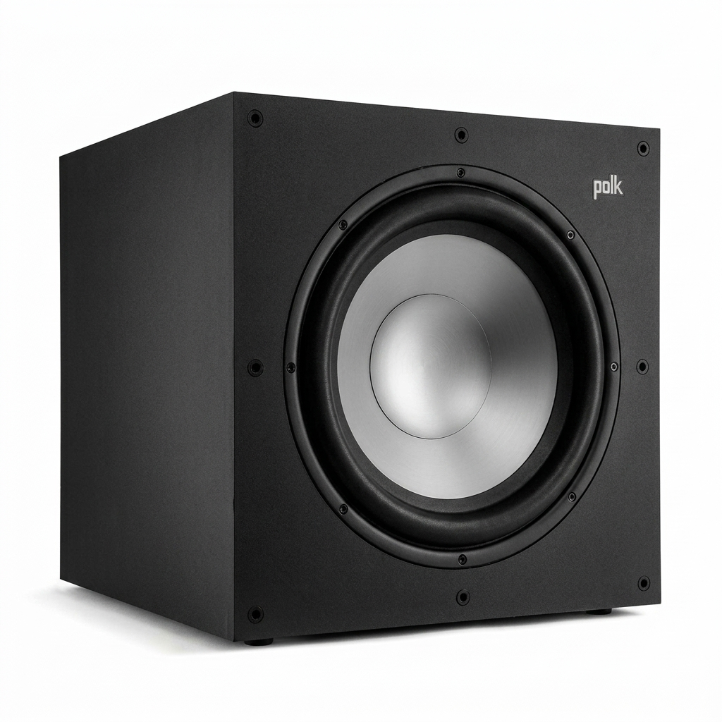 Polk Audio Monitor XT12 Powered Subwoofer | 12" Bass Reflex Sub for Home Theatre