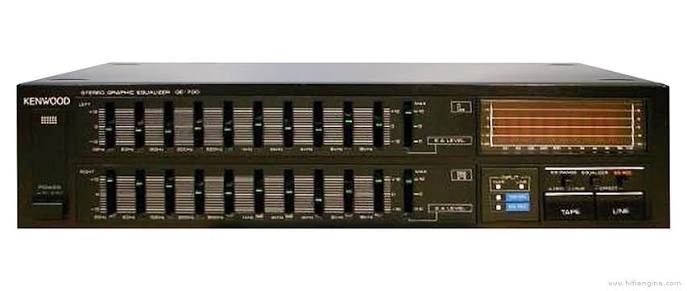 Kenwood GE-700 Equalizer (Black) | Fine-Tune Bass, Midrange & Treble