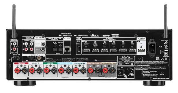 Denon AVR-S770H 7.2 Ch 8K AV Receiver | Dolby Atmos, HDMI 2.1