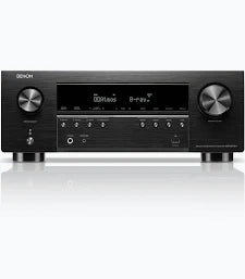 Denon AVR-S970H 7.2 Ch 8K AV Receiver | Dolby Atmos, HDMI 2.1