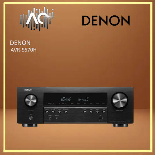 Denon AVR-S670H 5.2 Ch 8K AV Receiver | HDMI 2.1, HEOS Built-in