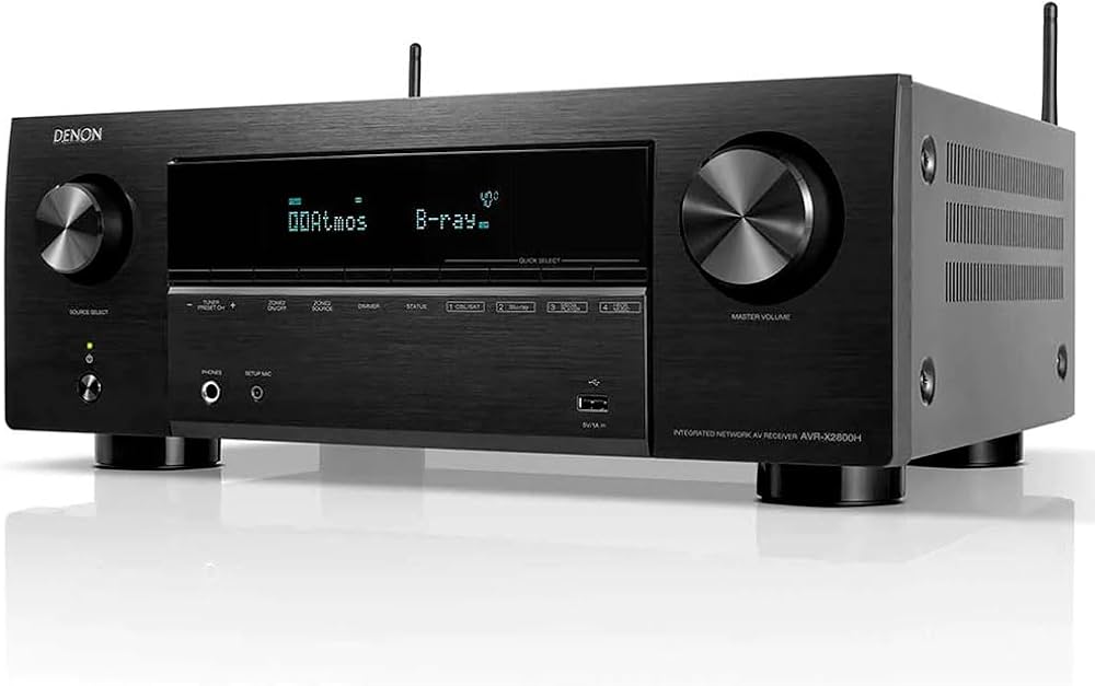 Denon AVR-X2800H 7.2 Ch 8K AV Receiver | Dolby Atmos, HDMI 2.1