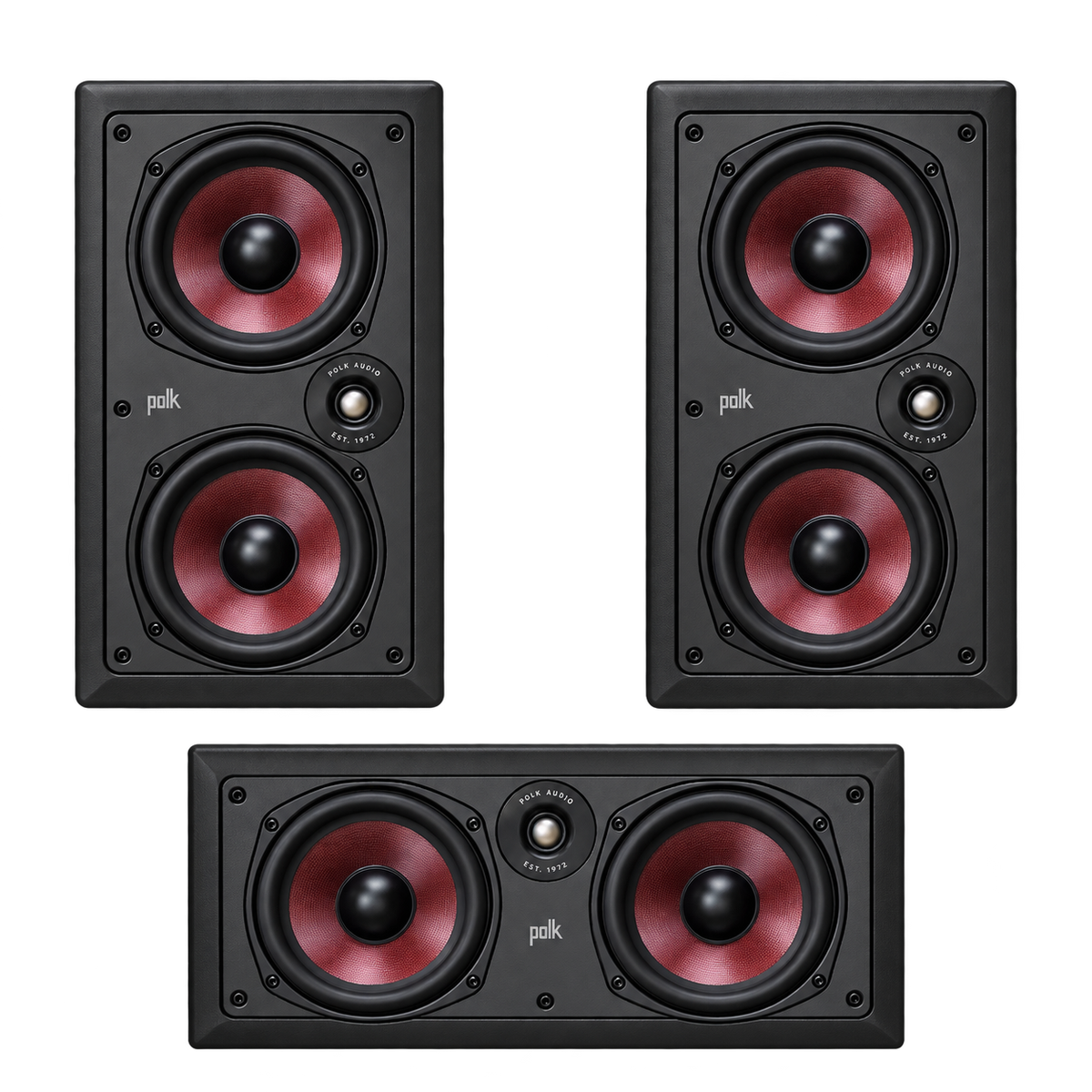 Polk Audio ES-On-Wall L-C-R Package | Matched On-Wall Home Theatre Speakers