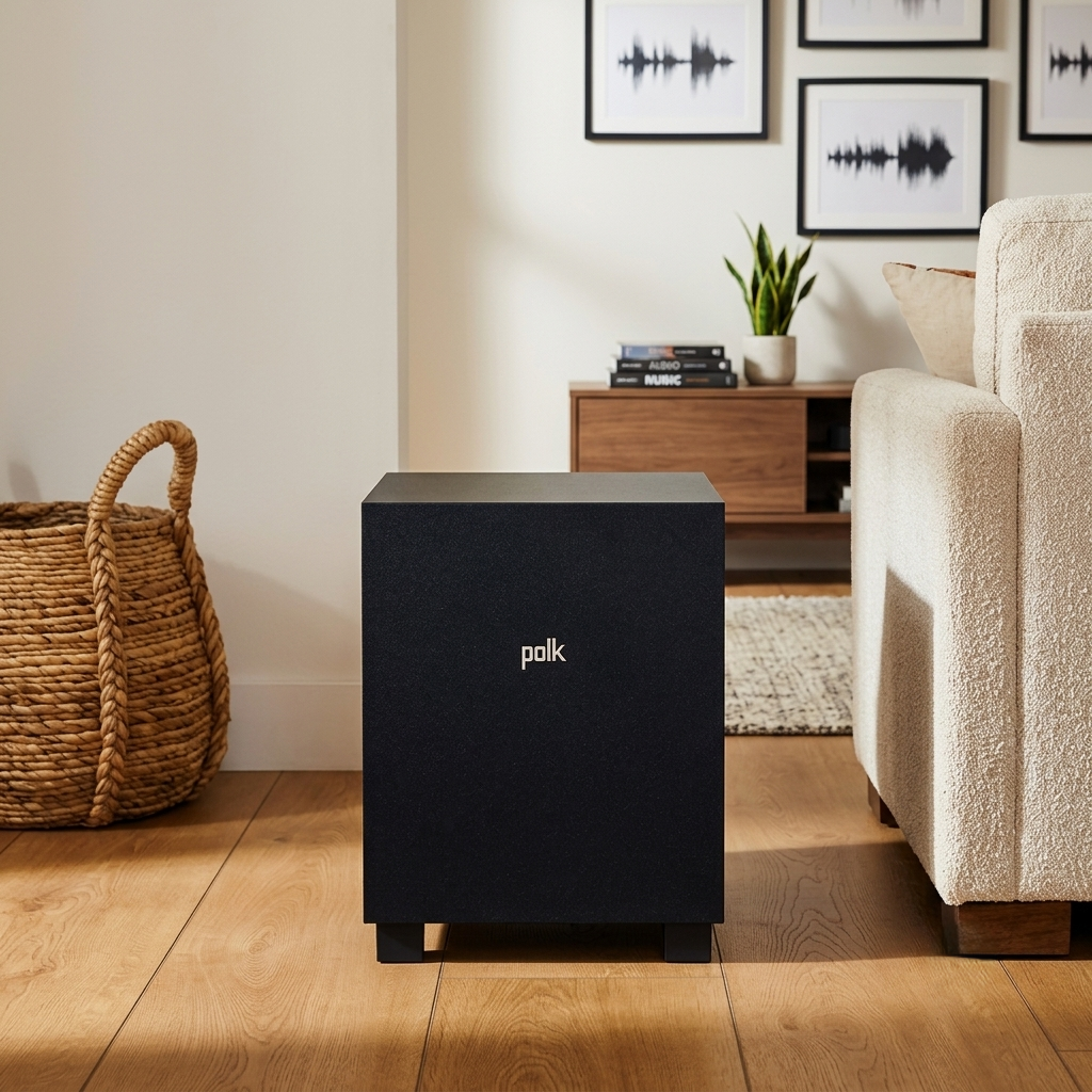 Polk Audio Monitor XT10 Powered Subwoofer | 10" Bass Reflex Subwoofer