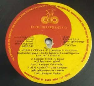 Naalai Unathu Naal (1984) Vijayakanth, Nalini and Jaishankar – Ilaiyaraaja Tamil Vinyl