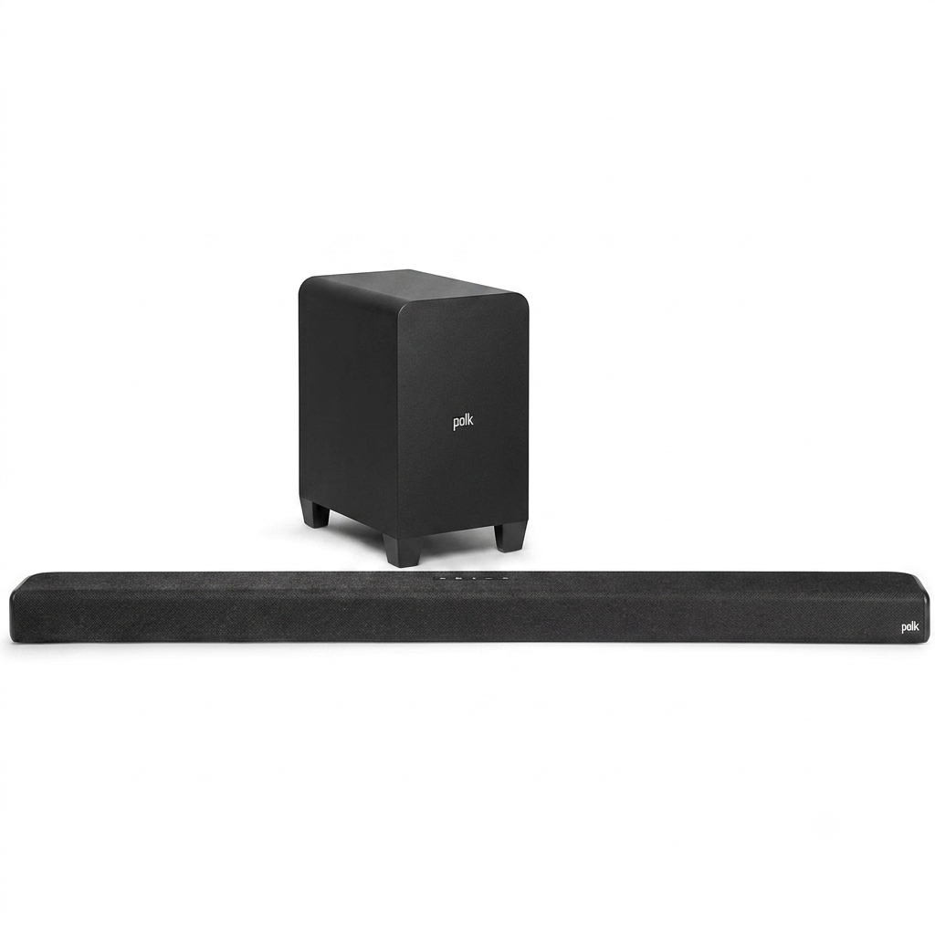 Polk Audio Signa S4 Dolby Atmos Surround Bar | Soundbar with Wireless Subwoofer