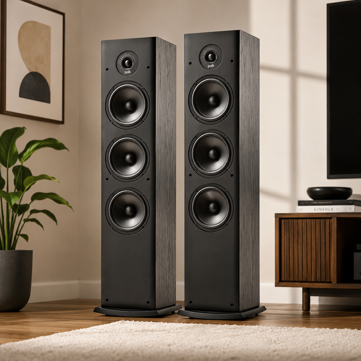 Polk Audio T50 Tower Speakers (Pair) – Dynamic Balance 150W.