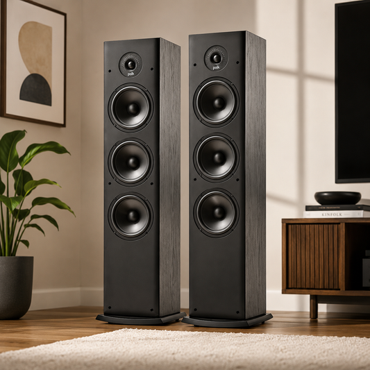 Polk Audio T50 Tower Speakers (Pair) – Dynamic Balance 150W.