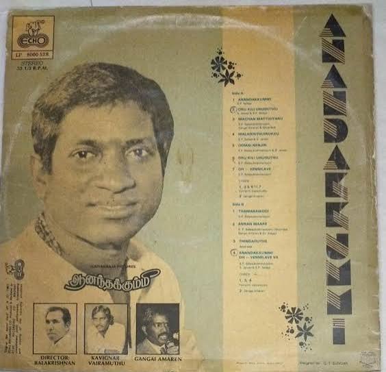 Aanandha Kummi Vinyl Record – Ilaiyaraaja Produced Tamil LP